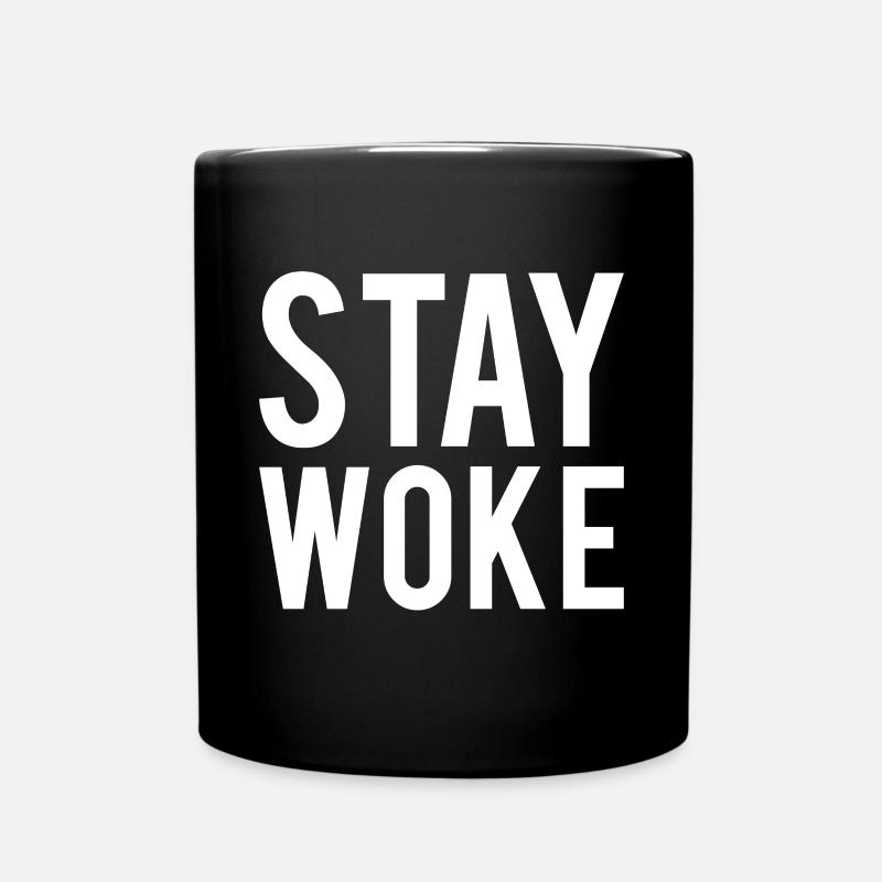 Anti- wach bleiben - Tasse einfarbig - Schwarz