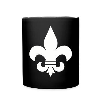 FLEUR DE LIS SHIRT - Full Colour Mug - black - Front
