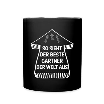 Gärtner - Tasse einfarbig - Schwarz - Vorne
