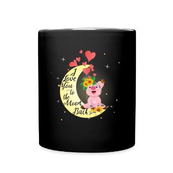 Dirty sow pig - Full Colour Mug - black - Front