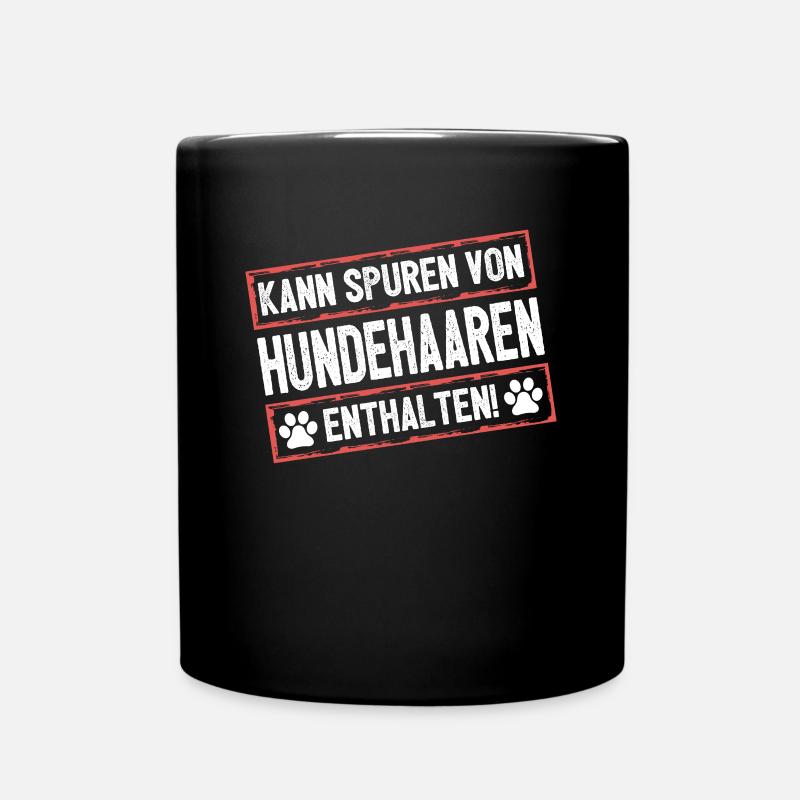 Hund - Tasse einfarbig - Schwarz