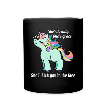 Licorne - Fan de Licorne - Cadeau de Licorne - Drôle - Mug uni - noir - Devant