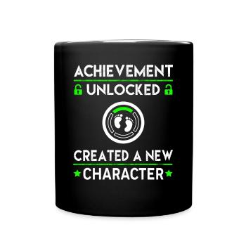 Created a New Character - Full Colour Mug - black - Front