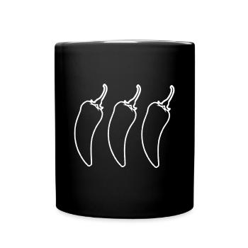 chilis - Mug uni - noir - Devant