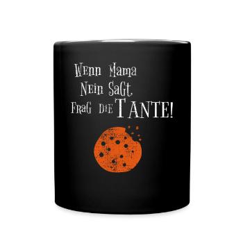 Tante Mama Baby Suess - Tasse einfarbig - Schwarz - Vorne