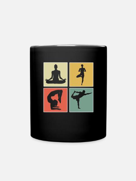 yoga - Mug uni - noir