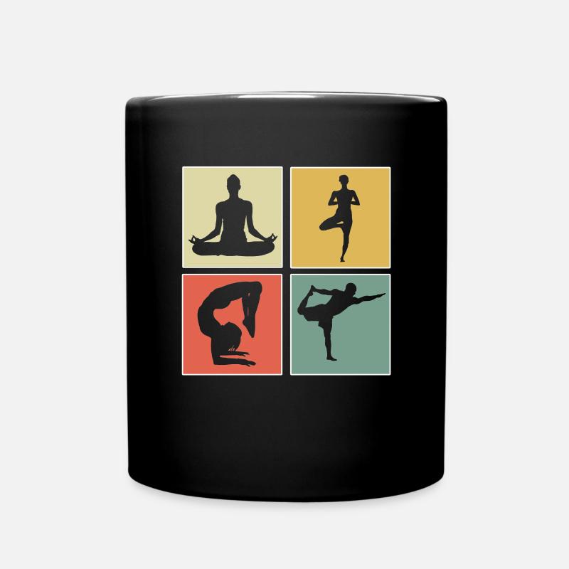 Yoga - Tasse einfarbig - Schwarz