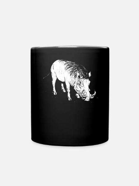 Cadeau animal sanglier - Mug uni - noir
