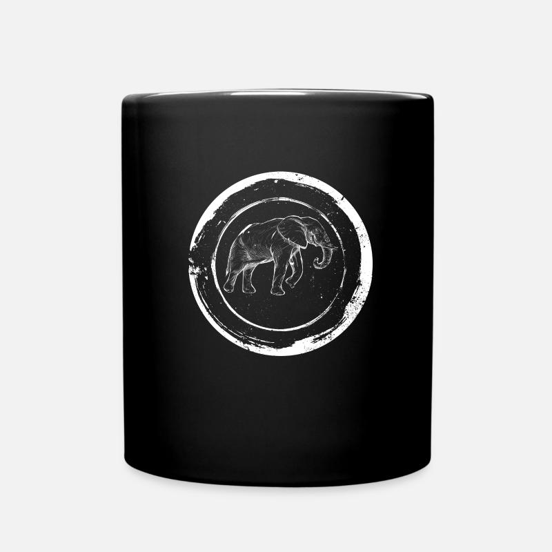 Cadeau animal d'éléphant - Mug uni - noir