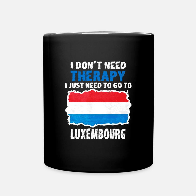Luxemburg - Tasse einfarbig - Schwarz