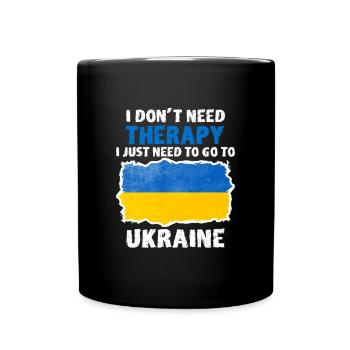 Ukraine pays ukrainien cadeau idée cadeau - Mug uni - noir - Devant