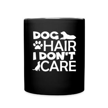 Poil de chien je me fous de toutou - Mug uni - noir - Devant
