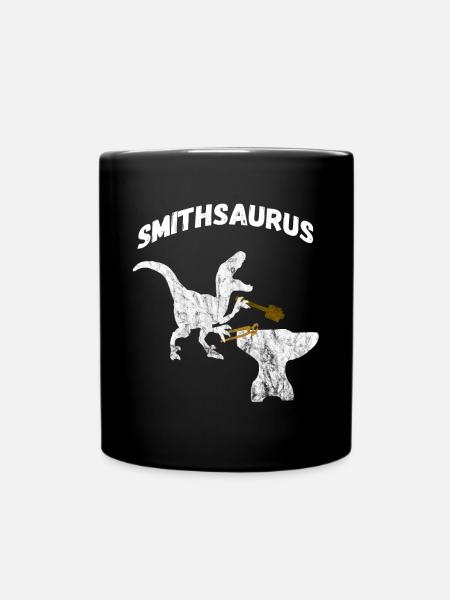 Tyrannosaure artisan forgeron dinosaure - Mug uni - noir