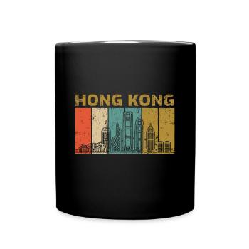 Hong Kong - Full Colour Mug - black - Front