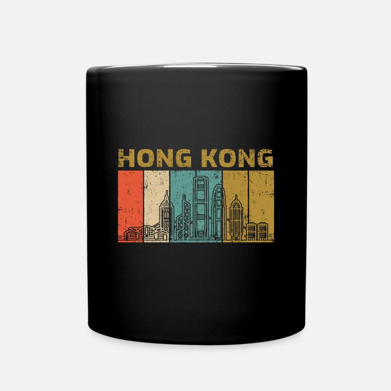 Hong Kong - Full Colour Mug - black