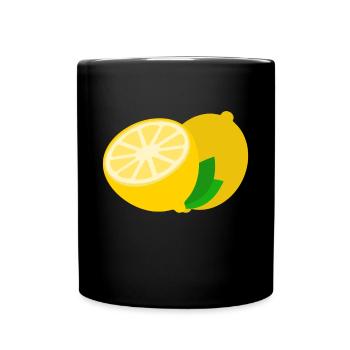 Aigre Citron Jaune Citron Vert - Mug uni - noir - Devant