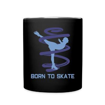 Figure skating skates figure - Full Colour Mug - black - Front