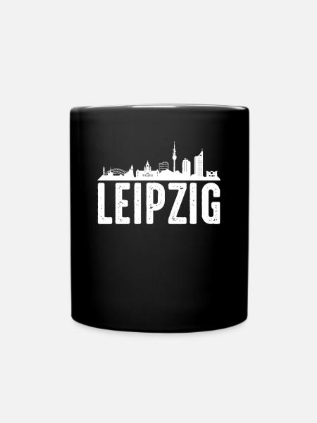 Leipzig - Tasse einfarbig - Schwarz