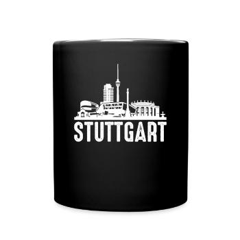 Stuttgart - Tasse einfarbig - Schwarz - Vorne