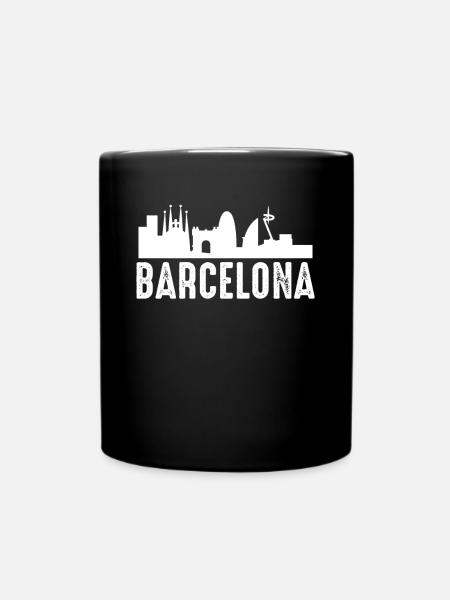 Barcelona - Tasse einfarbig - Schwarz