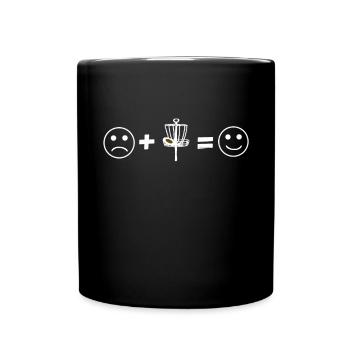 Disc Golf Disc Golfing Ultimate Frisbee Sport - Full Colour Mug - black - Front