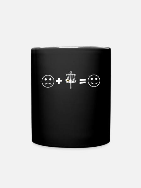 Disc Golf Disc Golfing Ultimate Frisbee Sportart - Tasse einfarbig - Schwarz