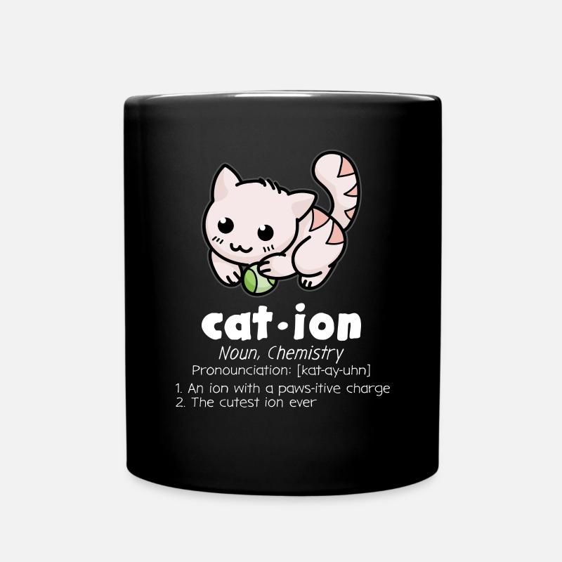 Science chimie drôle Cat Pun - Mug uni - noir