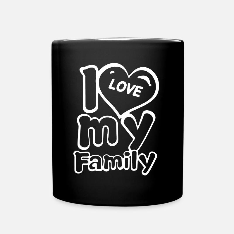 Famille - Mug uni - noir