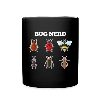 Bug Nerd - Full Colour Mug - black - Front