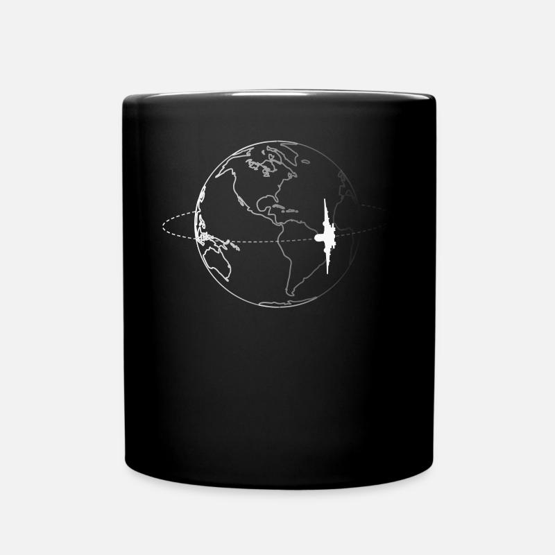L'avion de liberté de vol de monde d'avion - Mug uni - noir
