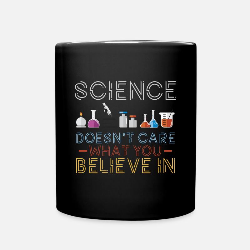 Experiments Gift Science Facts - Full Colour Mug - black