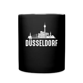 Düsseldorf - Tasse einfarbig - Schwarz - Vorne