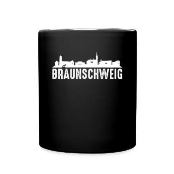 Braunschweig - Tasse einfarbig - Schwarz - Vorne