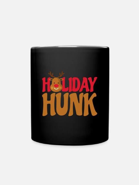 Cadeau de Noël Rudolph - Mug uni - noir