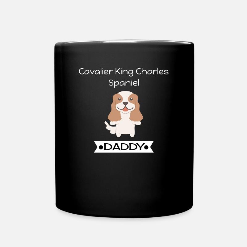 Cavalier King Charles Spaniel Daddy - Full Colour Mug - black