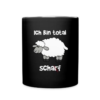 Je suis totalement forte / mouton - Mug uni - noir - Devant