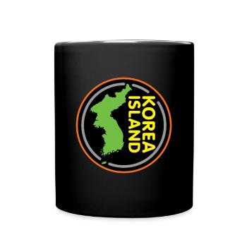 Nordkorea Südkorea Korea Geschenk Asien - Tasse einfarbig - Schwarz - Vorne