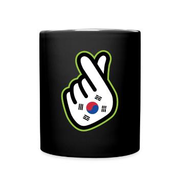 Corée du Nord Corée du Sud Drapeau Corée Asie - Mug uni - noir - Devant