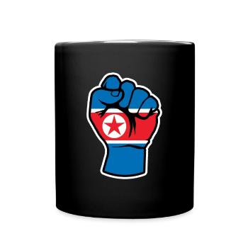North Korean Fight gift Christmas gift - Tasse einfarbig - Schwarz - Vorne