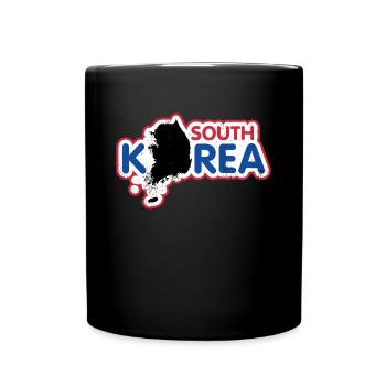 Nordkorea Südkorea Korea Flagge Geschenk - Tasse einfarbig - Schwarz - Vorne