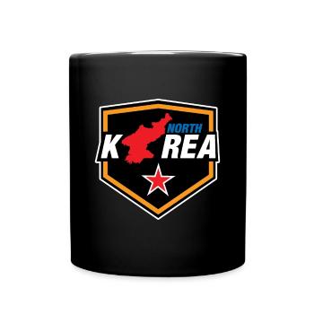 Corée du Nord Corée du Sud Drapeau Corée Asie - Mug uni - noir - Devant