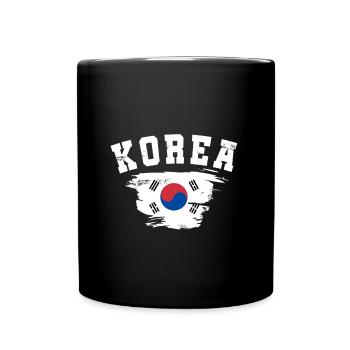 Corée du Nord Corée du Sud cadeau Asie Corée - Mug uni - noir - Devant