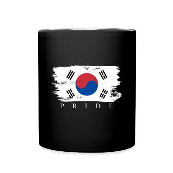 Corée du Nord Corée du Sud cadeau drapeau drapeau - Mug uni - noir - Devant