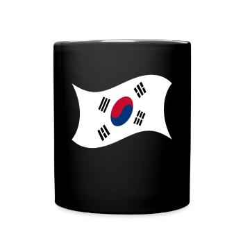 Nordkorea Südkorea Flagge Korea Geschenk - Tasse einfarbig - Schwarz - Vorne