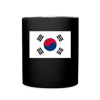 Corée du Nord drapeau de la Corée du Sud cadeau Corée - Mug uni - noir - Devant