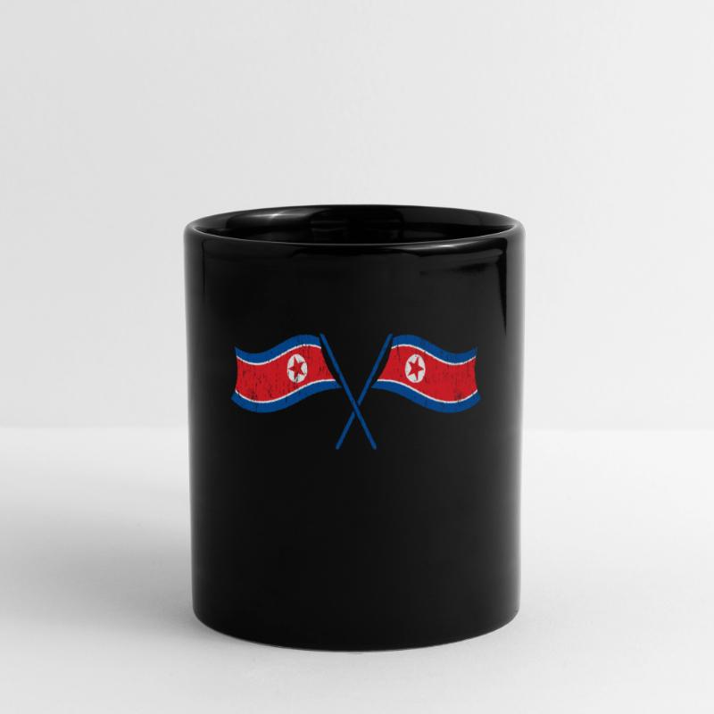 Corée du Nord drapeau de la Corée du Sud bannière Corée Mug uni