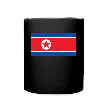 Nordkorea Südkorea Flagge Fahne Geschenk - Tasse einfarbig - Schwarz - Vorne