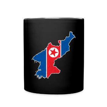 Corée du Nord Corée du Sud Drapeau Corée Asie - Mug uni - noir - Devant