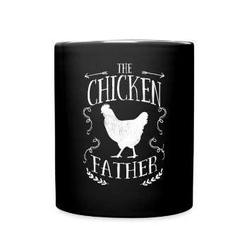 Chicken Mens The Chicken Father - Full Colour Mug - black - Front