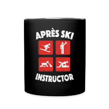 Cadeau amusant pour faire la fête après le ski - Mug uni - noir - Devant